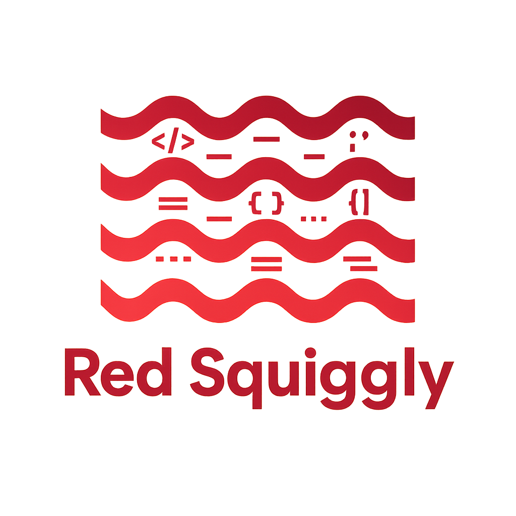 logo Red Squiggly